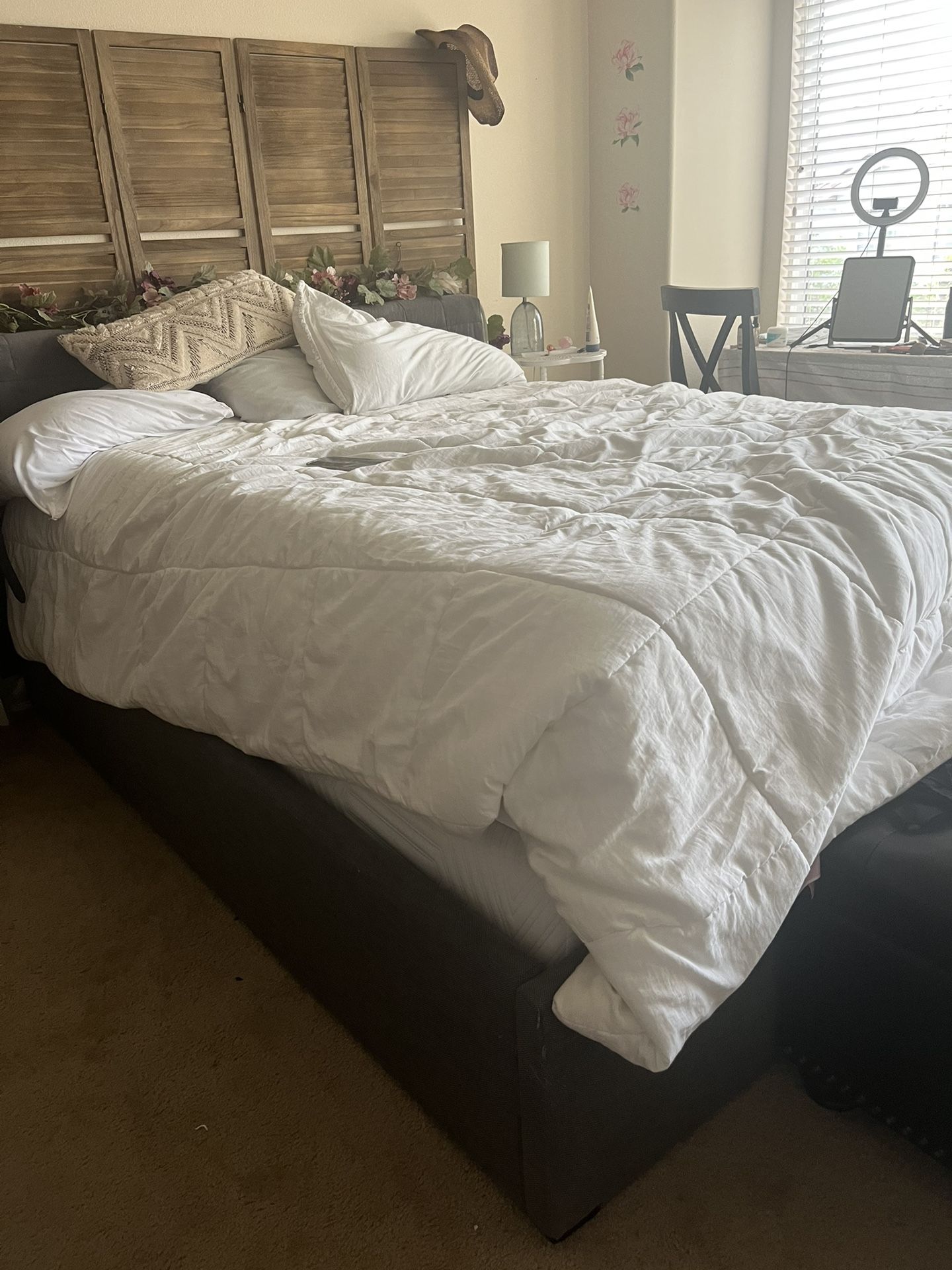 Full Size Platform Bed And Mattress