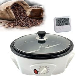 GIVEROO 500g Coffee Bean Roaster Household Coffee Roasters Machine With Timer Electric Coffee Beans Roaster 0-240? Non-Stick For Cafe Shop Home Use. 1