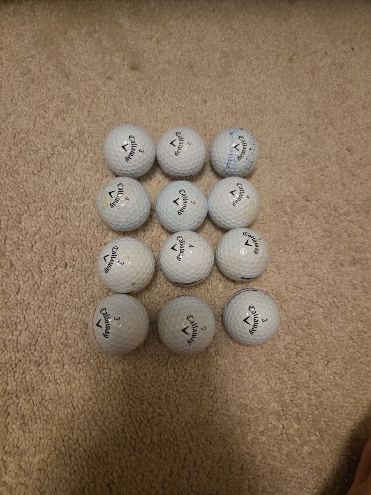 12 Callaway Golf Balls