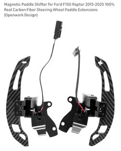 Carbon fiber magnetic paddle shifters for F150 raptor 2015-2025