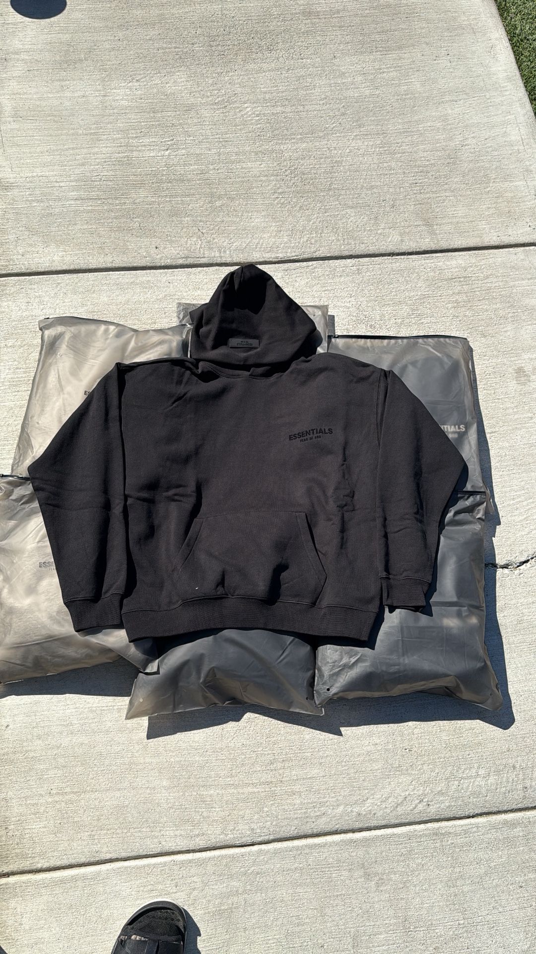 Black Essential Hoodie