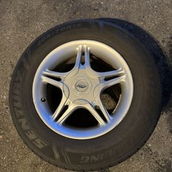 tsw 205/70/15   70% tread Only have 1 center cap  some rash Came off my honda crv 