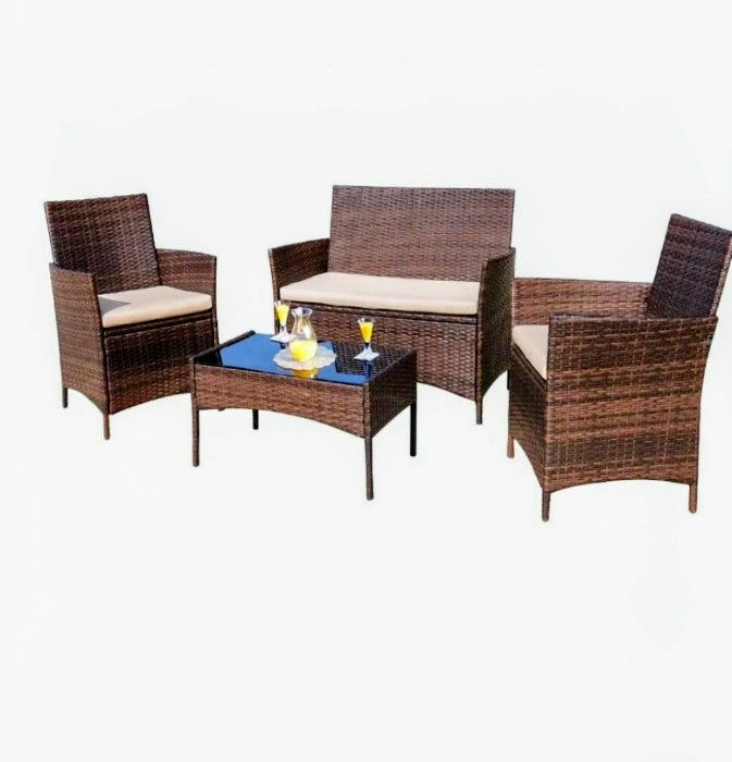 BRAND NEW PATIO SET AND GAZEBO. STILL IN BOX