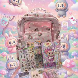 Pink Labubu Backpack Bundle