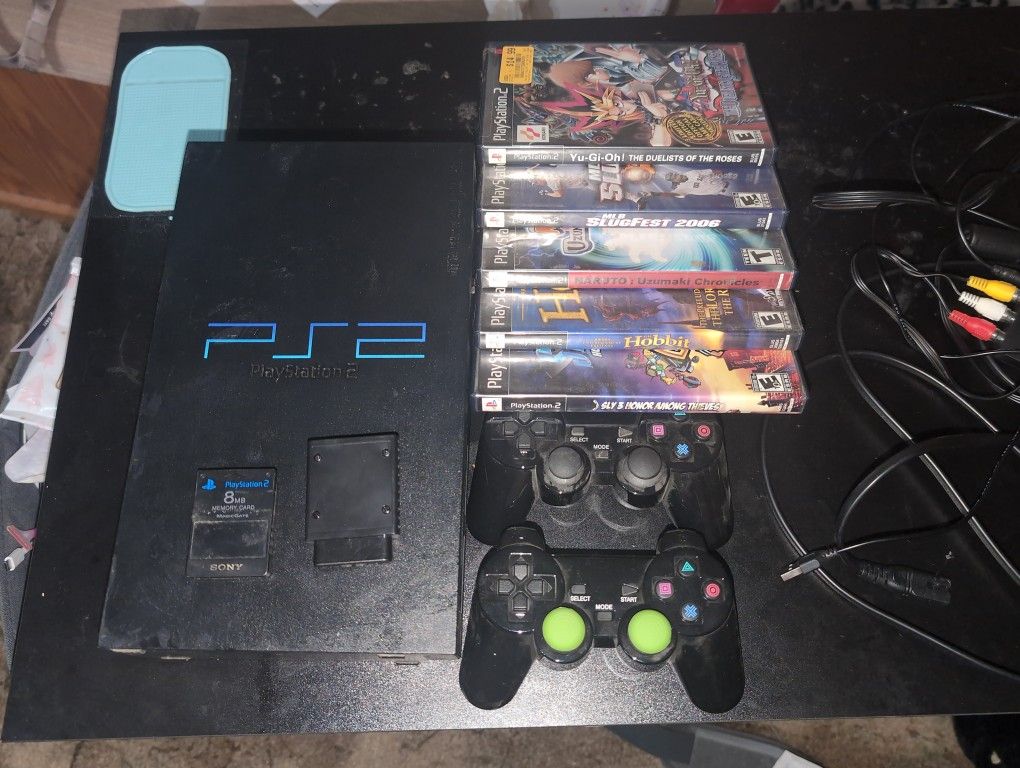 Playstation 2 With Controllers And Games!!!