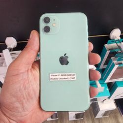 Apple IPhone 11 64GB In Green (Factory Unlocked/Desbloquiado)