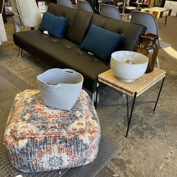 Black Futon Double Cup Holder New