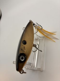 Mini Topwater Walking Style Fishing Lure, Wooden Handmade.