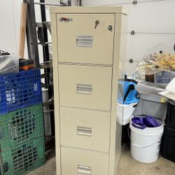 **For Sale: Fireking Turtle 22 1/8”D Vertical Four-Drawer Insulated Fireproof File Cabinet - $125**