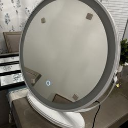 LVSOMT 20" Large Makeup Vanity Mirror with 3 Color Lights