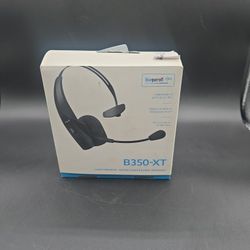 BlueParrott B350-XT, a lightweight, noise-cancelling Bluetooth headset. 