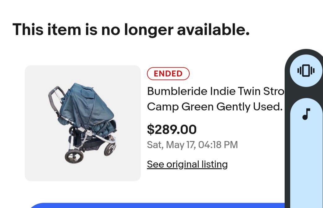 Bumble ride Double Stroller Gently Used
