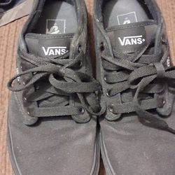 Black Vans Tennis Shoes 