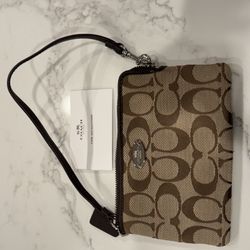 COACH Corner Zip Wristlet