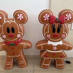 Mickey Minnie  gingerbread blow mold