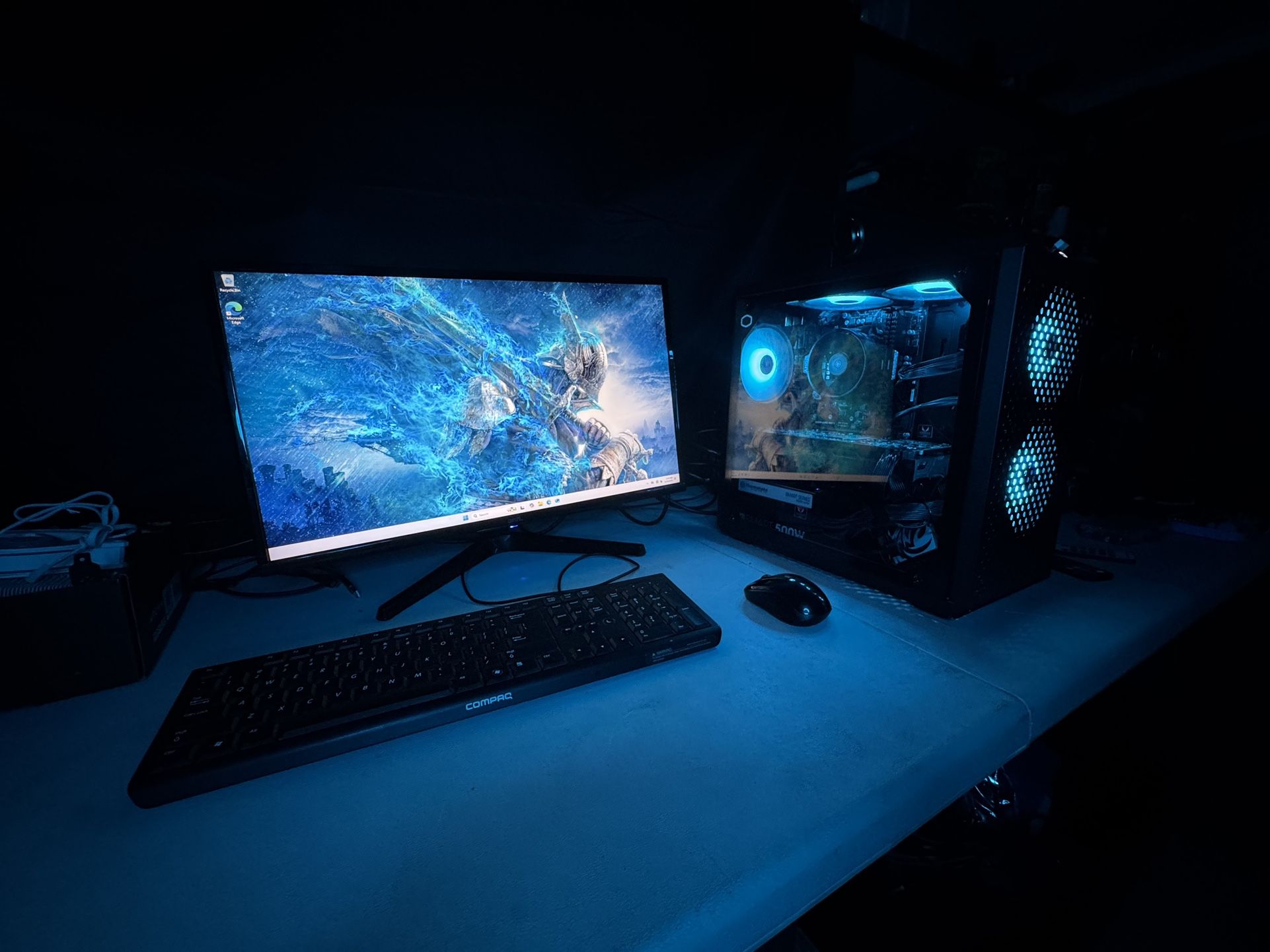 Gaming Pc Setup! GTX 1070, Ryzen 2600+75hz Monitor + WiFi (FIRM)(READ DESCRIPTION!)