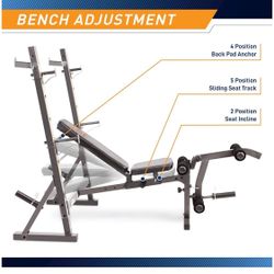 Name: Marcy Olympic WORKOUT BENCH + Home Gym