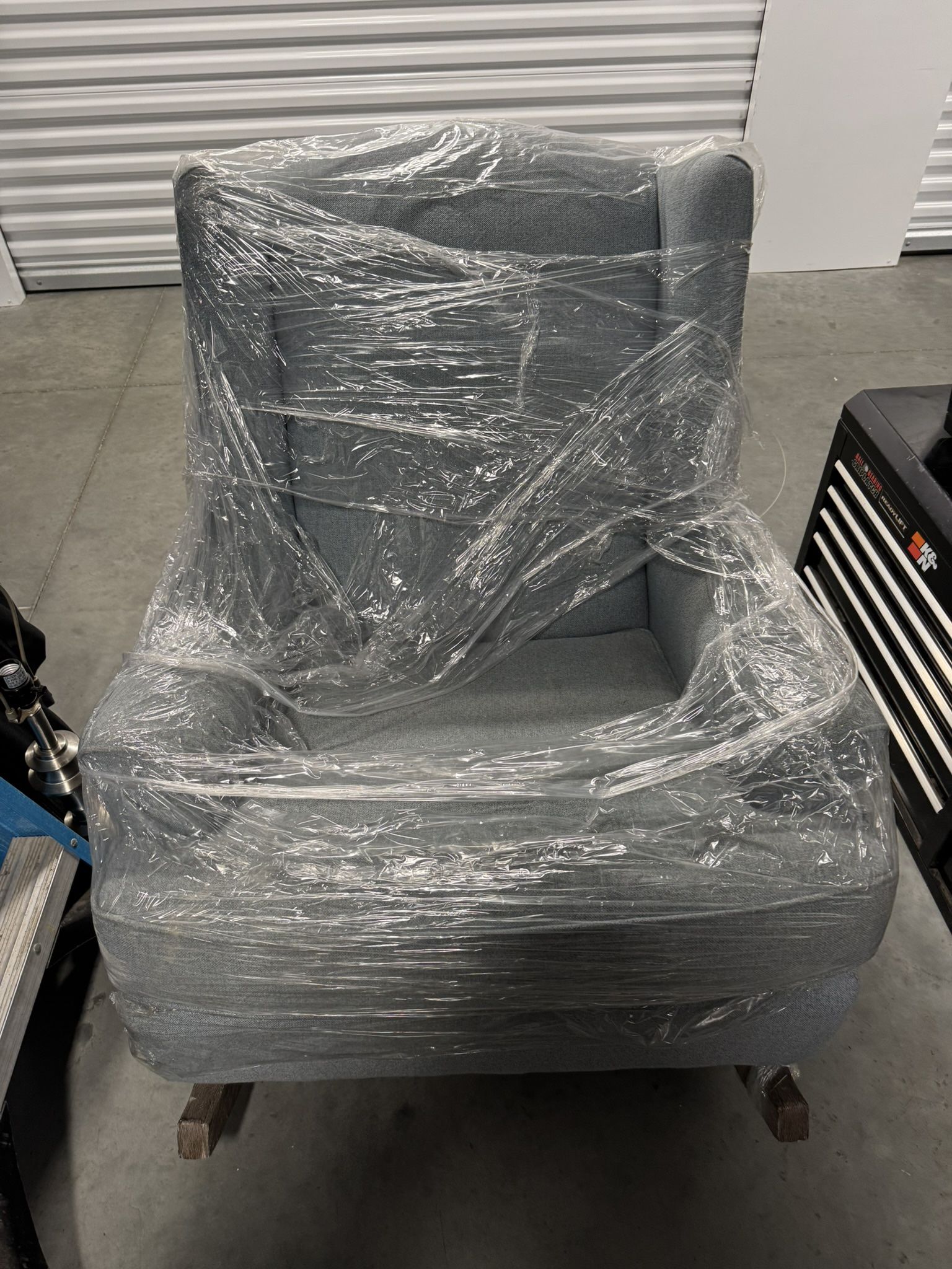 Blue Rocking Chair