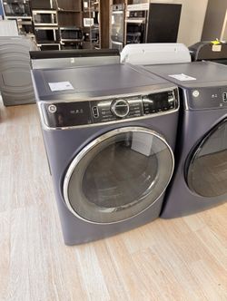 New GE 7.8 cu. ft. Smart Front Load Gas Dryer with Steam and Sanitize Cycle GFD85GSPNRS