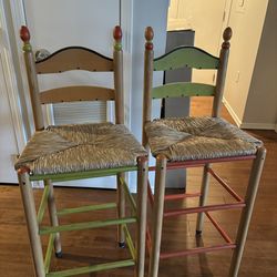 Two Bar Chairs by Shoestring Company