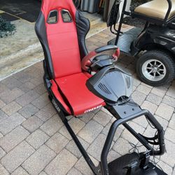 Conquer Racing Simulator Cockpit Driving Seat For Video Games 