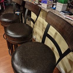 3 Bar Stools Chairs Barstools 30"