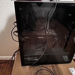 Complete gaming setup with chair desk 