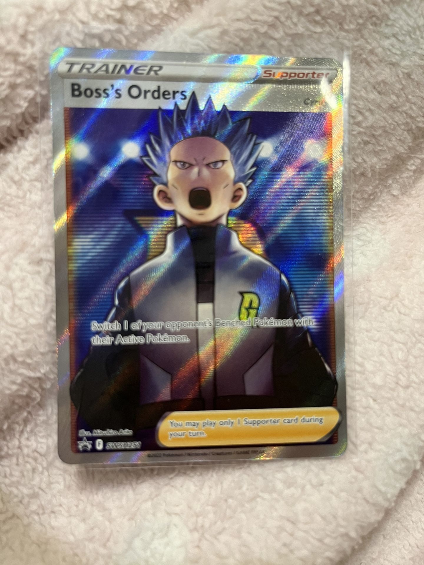 Pokémon TCG Boss's Orders (Cyrus) Sword & Shield SWSH251 Holo Promo Promo