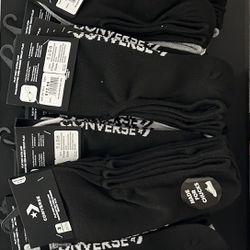 Converse No Show Socks Black, White, Grey 