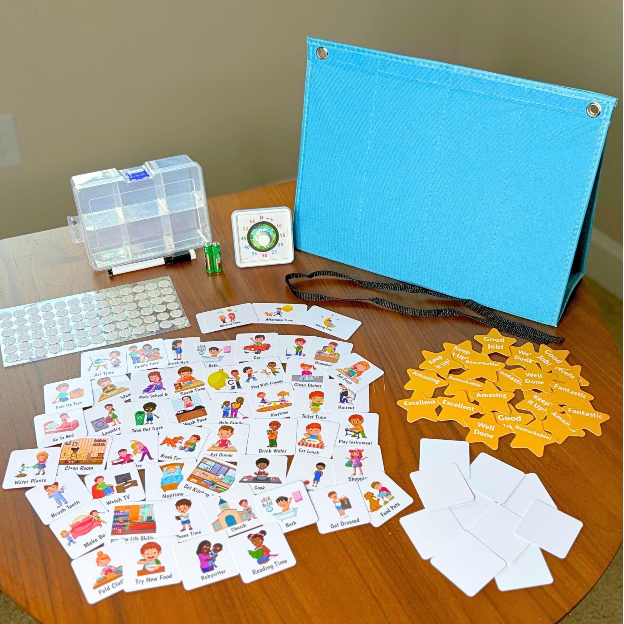 To Do Schedule For Kids And Toddlers Visual Schedule For Kids With Visual Timer For Children