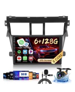 8 Core 6 128G Android 15 Car Stereo Upgrade Radio for Toyota Yaris