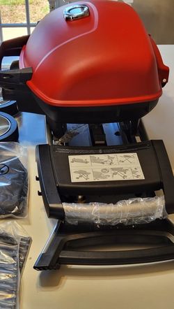 Napoleon TravelQ 285 Portable Gas BBQ Grill, Propane, Red Lid #726 Thumbnail