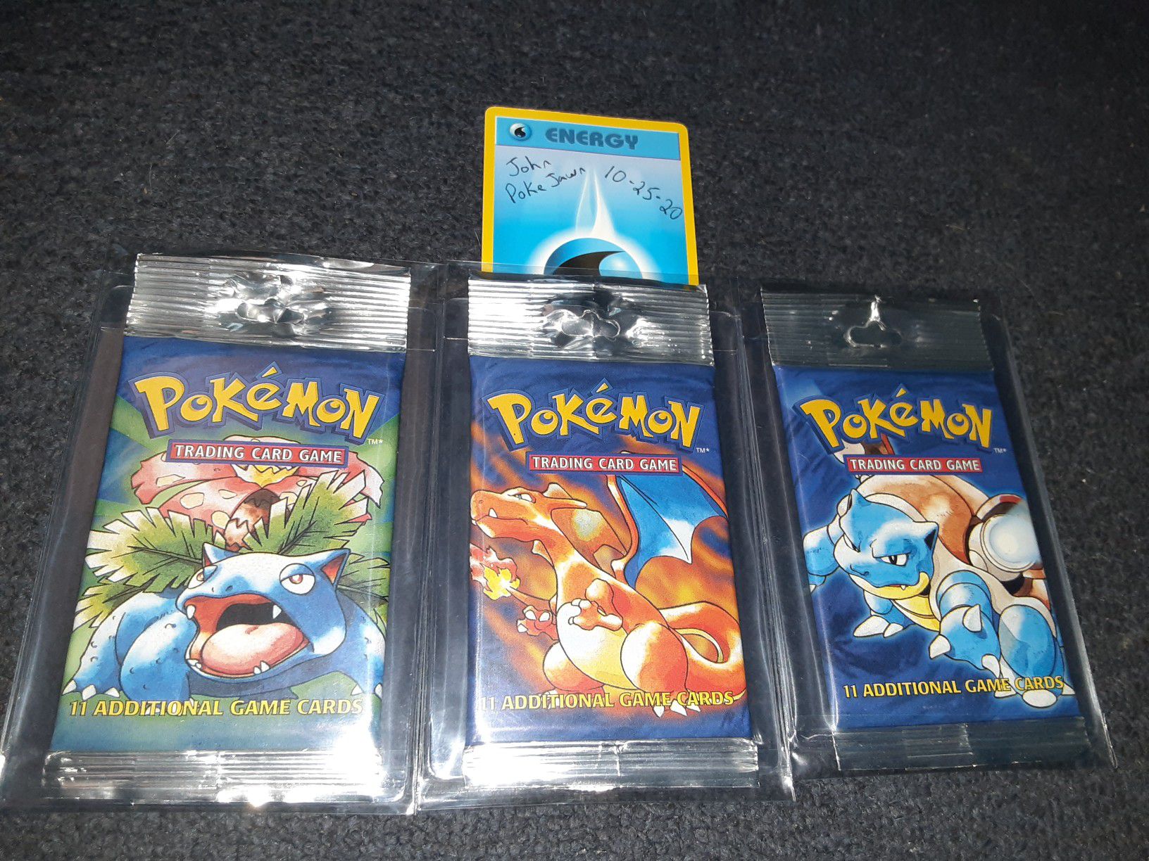 Pokemon cards base set booster packs heavy