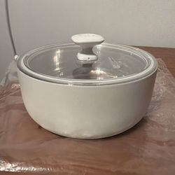 Insulated Serving Bowl 1qt Pampered Chef Keep Cold Hot Food Double Wall Lid 