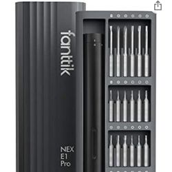 Cordless Electric Precision Screwdriver Set, 24 Magnetic Driver Bits Set,Alluminum Box, USB-C Charging, Pocket Screwdriver Tool Set, Screwdriver Kit, 