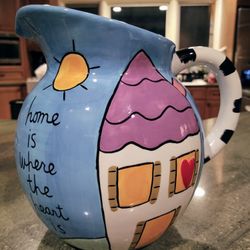 Hand Painted Silvestri Ceramic Pitcher
