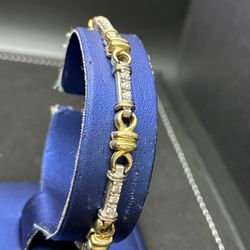 Diamond And Gold Bracelet