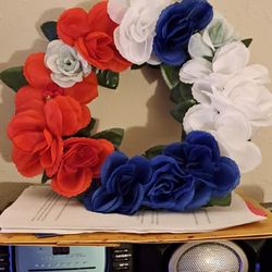 Silk Wreath For 4th Of July