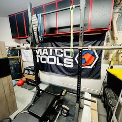 Weights and Squat Rack