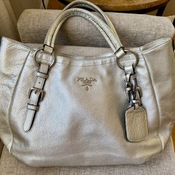 Women’s Silver Prada Purse
