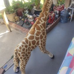 Melissa and Doug Giant Giraffe Lifelike Plush Stuffed Animal 5ft Tall Adjustable