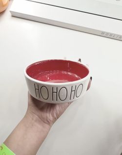 Rae Dunn “Ho Ho Ho” Pet Bowl