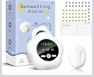 Bedwetting Enuresis Alarm Wireless for Boys and Girls,Compact & Comfortable Wireless Sensor Proven Solution for Bedwetters.Includes Progress Card and 