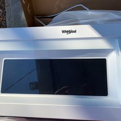 New Whirlpool White Over The Range Microwave 