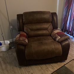 Recliner, loveseat, and chair