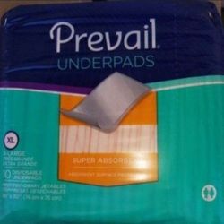 Prevail XL Bed Pads Sold by Case $10
