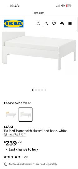 IKEA Extendable Bed And Mattress