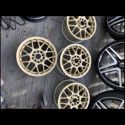 4 Bbs Gold Painted Rims