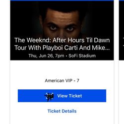 The Weeknd: After Hours Till Dawn Concert Tickets