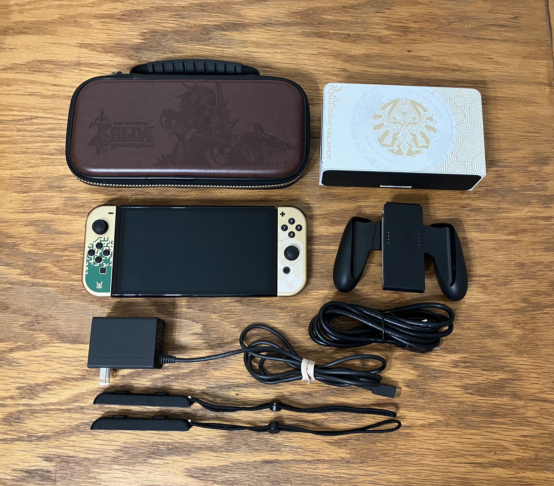 Nintendo Switch OLED console System The Legend of Zelda Tears of the Kingdom Special Edition TOTK SE Complete + Travel Case